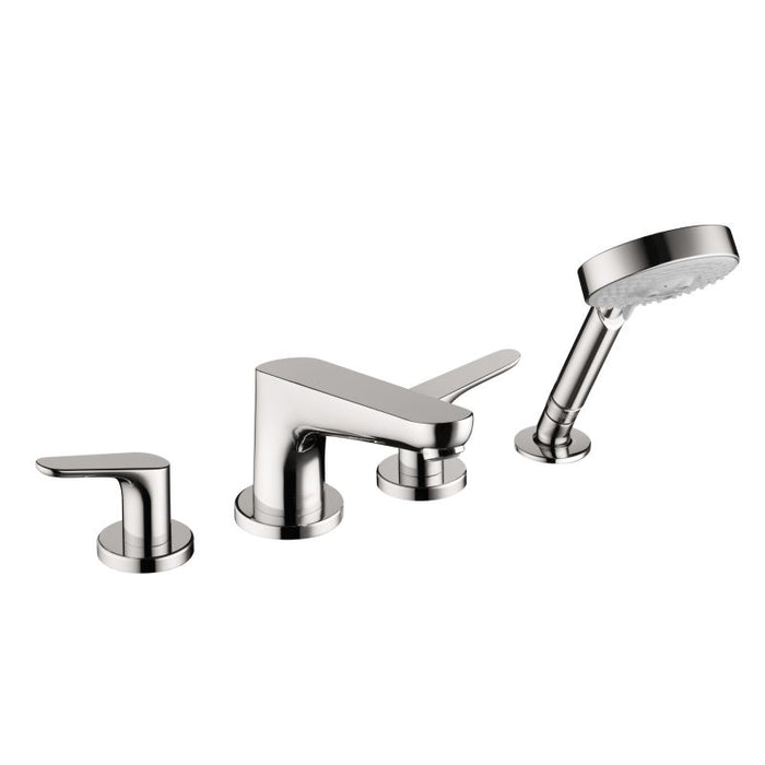 hansgrohe 04366000 Focus Widespread Roman Tub Filler Faucet with Hand Shower in Chrome