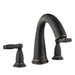 hansgrohe 06120920 Swing C 3-Hole Roman Tub Set Trim with Lever Handle in Rubbed Bronze