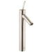 AXOR 10020821 Starck 1.2 GPM Single Hole Joystick Vessel Bathroom Faucet with Drain Assembly in Brushed Nickel