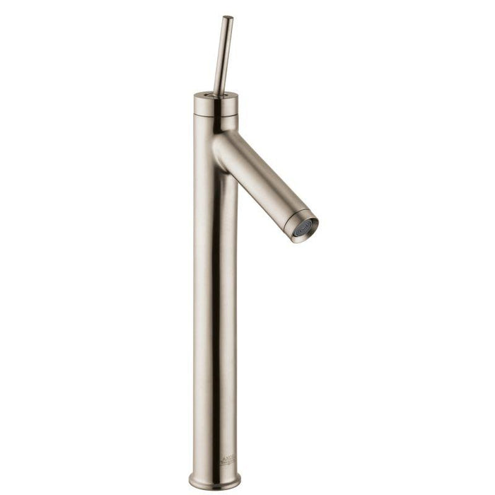 AXOR 10120821 Starck 1.2 GPM Single Hole Joystick Tall Vessel Bathroom Faucet with Drain Assembly in Brushed Nickel