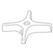KOHLER K-1020053-H Handle, 4 Arm Hot