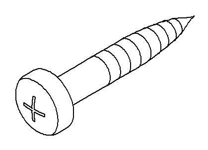 KOHLER K-1031659-C Screw, 8-18 X 1" Cr Pan Hd Pp Tap S