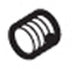 Moen 104449 Vandal-Resistant Screws With O-Ring & Key For Flush Valve (12/Bag)