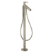 AXOR 10456821 Starck Tub Filler Faucet Free Standing with Single Function Hand Shower in Brushed Nickel