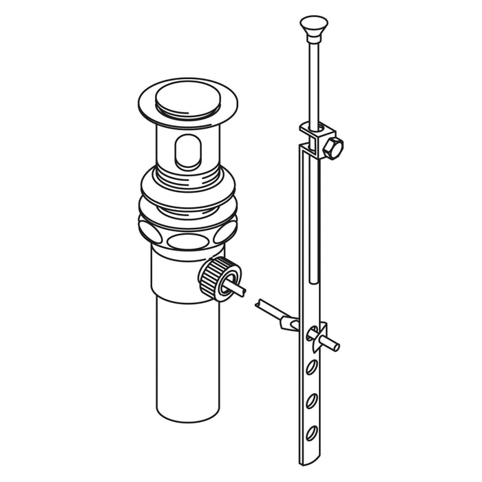 Moen Commercial 104770 Pop-Up Waste Kit