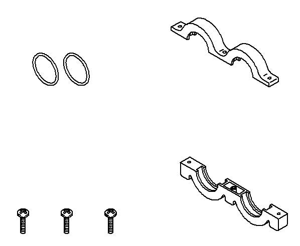 KOHLER K-1052077 INLET SADDLE CLAMP KIT