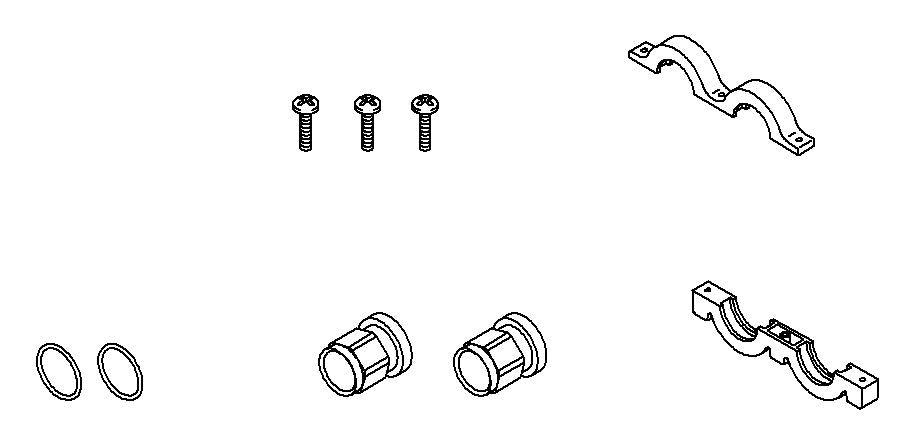 KOHLER K-1052081 INLET ADAPTERS 3/4 NPT KIT