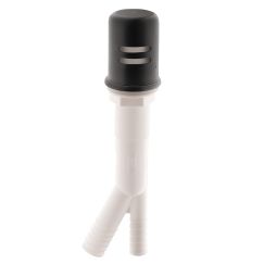 Moen 105895 Pewter Air Gap with Matching Escutcheon Ring in Matte Black