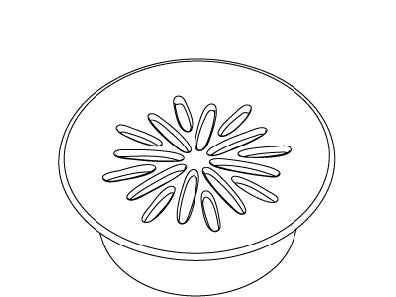 KOHLER K-1065326 Trim Ring, Grid Drain