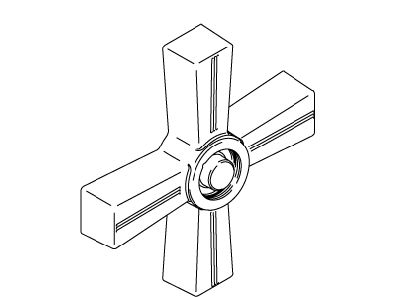 KOHLER K-1066101-A Handle, Bath Cross, Pure