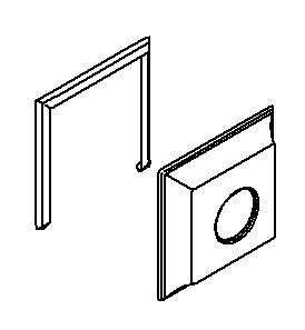 KOHLER K-1086731-X Face Plate Assembly, Square, Red-And-Blue
