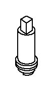 KOHLER K-1094013 Valve Stem For Loose Key