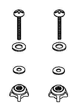 KOHLER K-1104015 Toilet Seat Hardware Kit