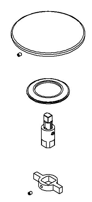 KOHLER K-1145638-HW1 Assembly, Toe Tap