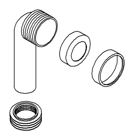 KOHLER K-1155521 Waste Pipe Assembly