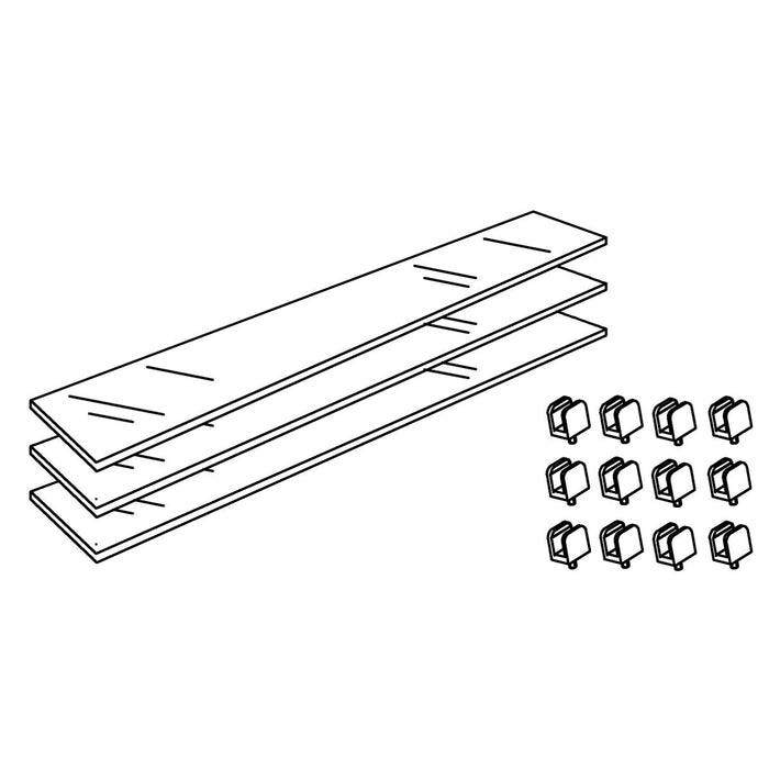 KOHLER K-1215251-B Verdera, Glass Shelf Kit, 20" Cabinet