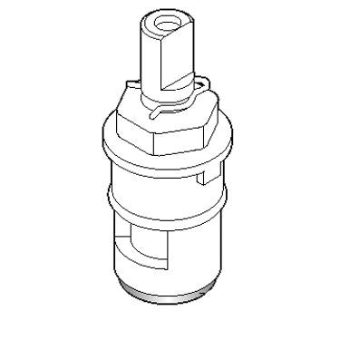 Moen Commercial 121551 2 Handle Plastic Shell Ceramic Disc Cartridge - Cold