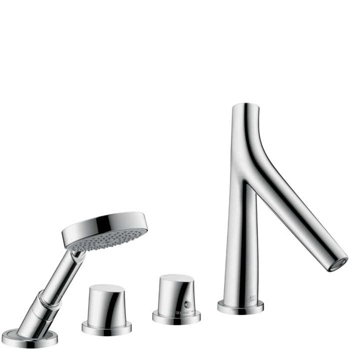 AXOR 12425001 track Organic 4-Hole Roman Tub Set Trim with 2.0 GPM Handshower