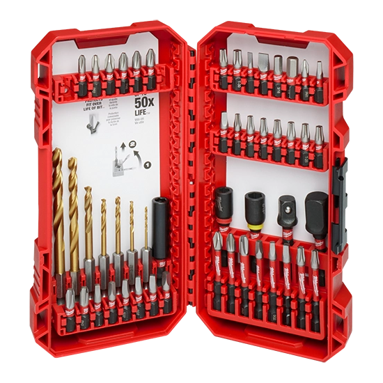 Milwaukee 48-32-4013 SHOCKWAVE Impact Duty Drill & Drive Set (50-Piece)