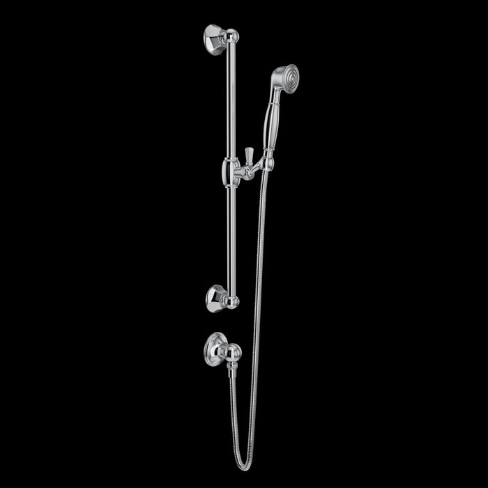 ROHL 1330 Handshower Set With 24" Slide Bar and Single Function Handshower