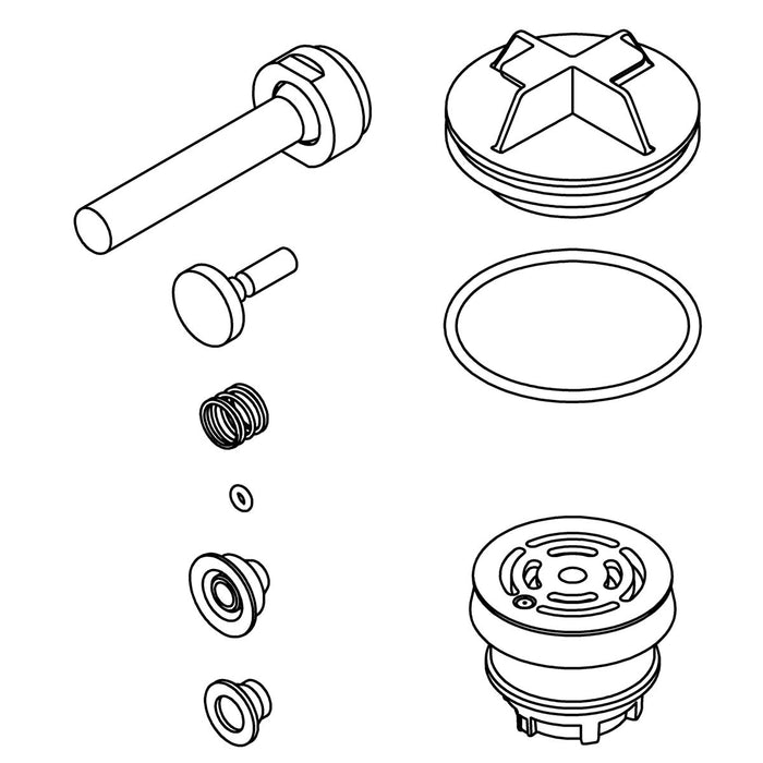 KOHLER K-1388740 Service Kit, 0.125 Gpf Manual Ufv