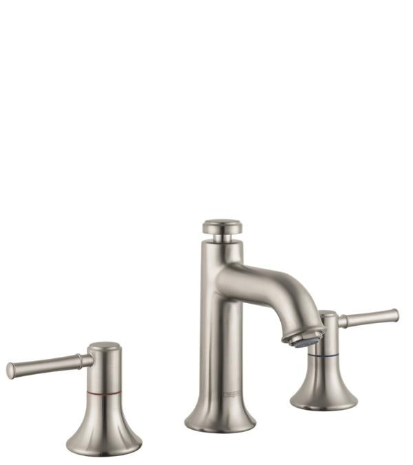 hansgrohe 14113821 Talis C 1.2 GPM Widespread Bathroom Faucet with Eco Right in Brushed Nickel