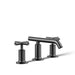 KOHLER Purist Widespread bathroom sink faucet with Cross handles, 1.2 gpm