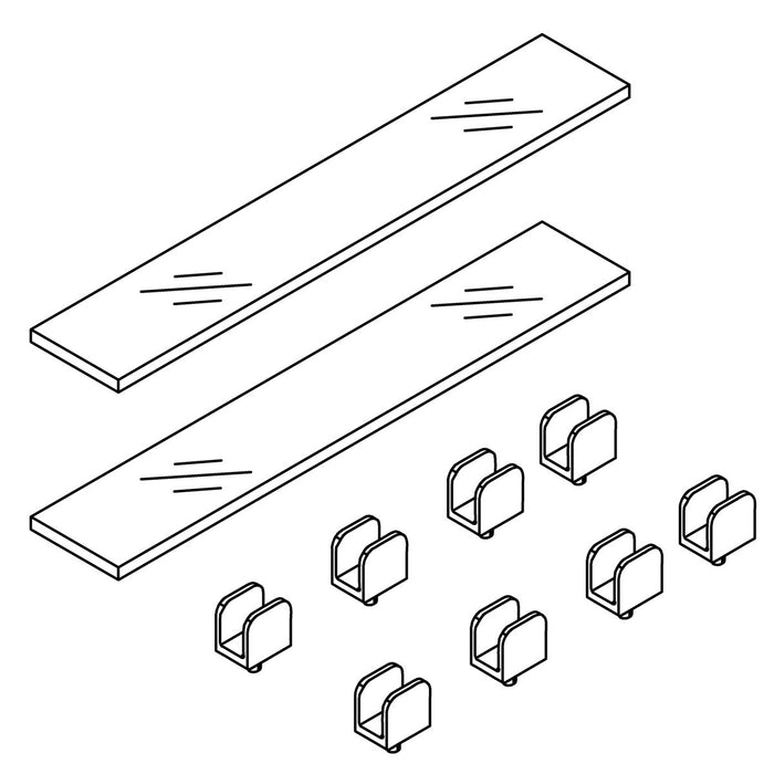 KOHLER K-1479924 Kit, 35" Large Shelf With C Clips