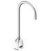 Delta Commercial 1500T Series: Hardwire Electronic Wall Mount Basin Faucet with Gooseneck Spout