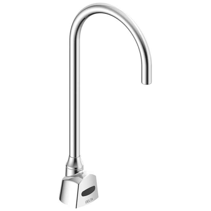 Commercial 1500T Series 1500TF3380 Deckmount Electronic SE Gooseneck Faucet, Hardwire, 0.5gpm - Chrome
