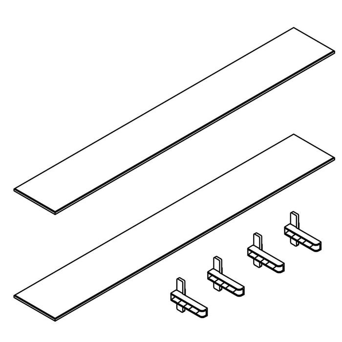 KOHLER K-1562199 Glass Shelf 30" Good (2 Shelf 4 Holders)