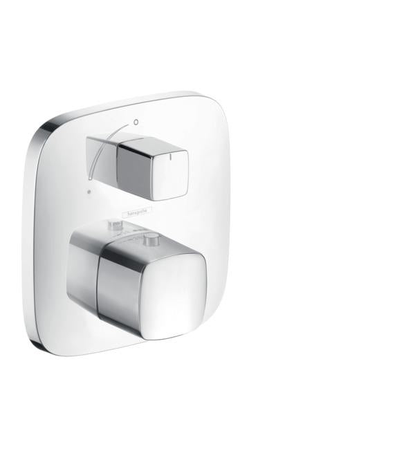 hansgrohe 15775001 Pura Vida Thermostatic Valve Trim with Integrated Volume Control - Less Valve in Chrome