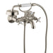 AXOR 16540821 Montreux Roman Tub Filler Faucet Wall Mounted with Diverter Metal Cross Handles and 2.5 GPM Single Function Hand Shower Less Valve in Brushed Nickel