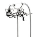 AXOR 16551001 Montreux Roman Tub Filler Faucet Wall Mounted with Diverter Metal Lever Handles and 2.5 GPM Single Function Hand Shower Less Valve in Chrome
