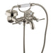 AXOR 16551821 Montreux Roman Tub Filler Faucet Wall Mounted with Diverter Metal Lever Handles and 2.5 GPM Single Function Hand Shower Less Valve in Brushed Nickel