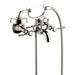 AXOR 16551831 Montreux Roman Tub Filler Faucet Wall Mounted with Diverter Metal Lever Handles and 2.5 GPM Single Function Hand Shower Less Valve in Polished Nickel