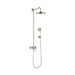AXOR 16570821 Montreux Showerpipe Shower System with 63" Hose Handshower Holder Shower Head and Handshower in Brushed Nickel