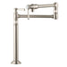 AXOR 16860801 Montreux Deck Mounted Double-Jointed Pot Filler with 21-3/16" Spout Reach Includes Cross and Lever Handles in Steel Optic