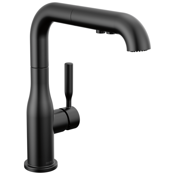 Delta Almari 16943 Single Handle Pull-Out Kitchen Faucet - Matte Black