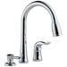Delta 16970-DST Kate Single Handle Pull-Down Kitchen Faucet with Soap Dispenser