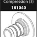 Moen Commercial Parts & Accessories 181040 Adapter kit