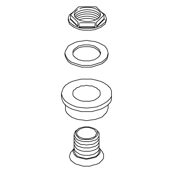 KOHLER K-18774 Urinal Spud Assembly, 3/4"