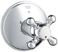 Grohe 19219 Geneva 4 Inch Three Way Diverter Valve Trim with Cross Handle