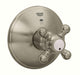 Grohe 19219 Geneva 4 Inch Three Way Diverter Valve Trim with Cross Handle