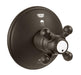 Grohe 19219 Geneva 4 Inch Three Way Diverter Valve Trim with Cross Handle