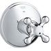 Grohe 19222 Seabury 4 Inch Three Way Diverter Valve Trim with Cross Handle
