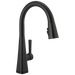Delta Lenta 19802TLZ Single-Handle Pull-Down Kitchen Faucet with TouchTouch 2O Technology - Matte Black