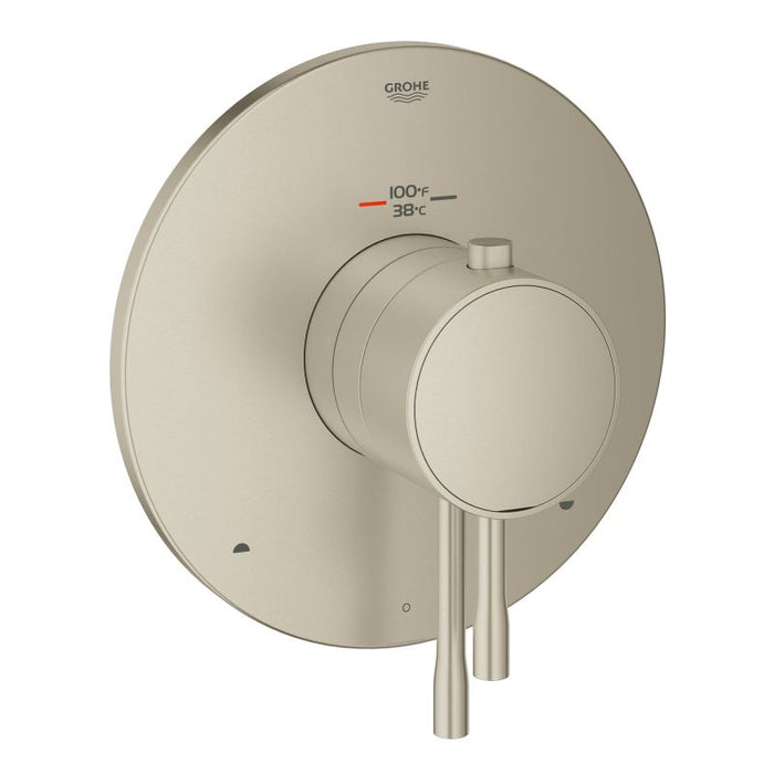 Grohe 19988 Essence Thermostatic Valve Trim with Integrated Volume Control, 2-Way Diverter, and Turbo Stat Technology - Less Valve