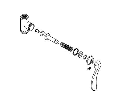 KOHLER K-20174 Self Closing Valve, 3/8"