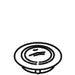 KOHLER K-21136-C Charcoal Plug Button, Cold